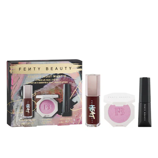 Fenty's Most Want'd 3-Piece Lip, Face + Eye Kit