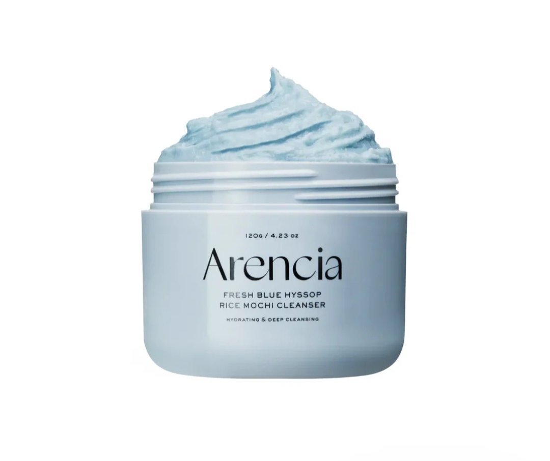 Arencia Fresh Blue Hyssop Rice Mochi Cleanser