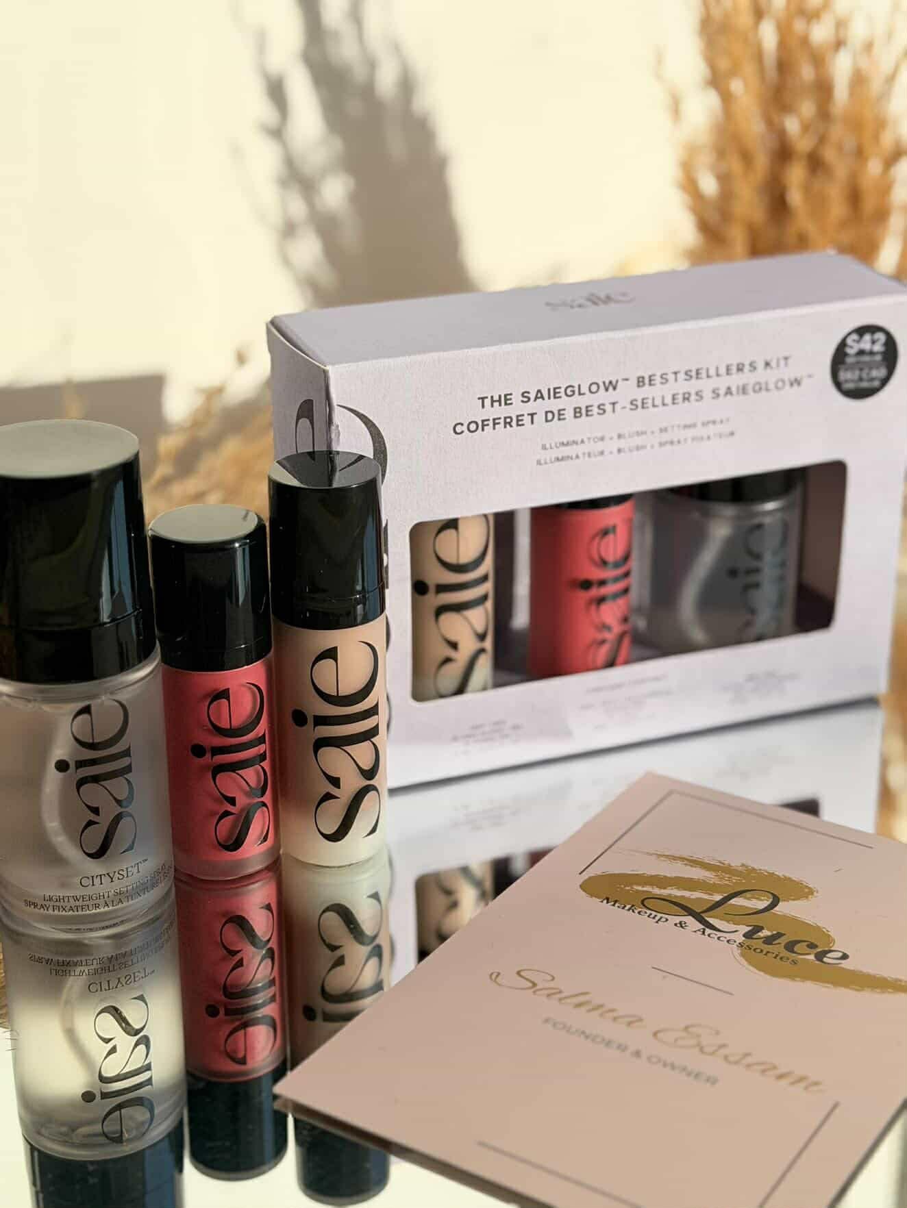 THE SAIE GLOW BEST SELLERS KIT COFFRET DE BEST - SELLERS SAIEGLOW ILLUMINATOR + BLUSH + SETTING SPRAY