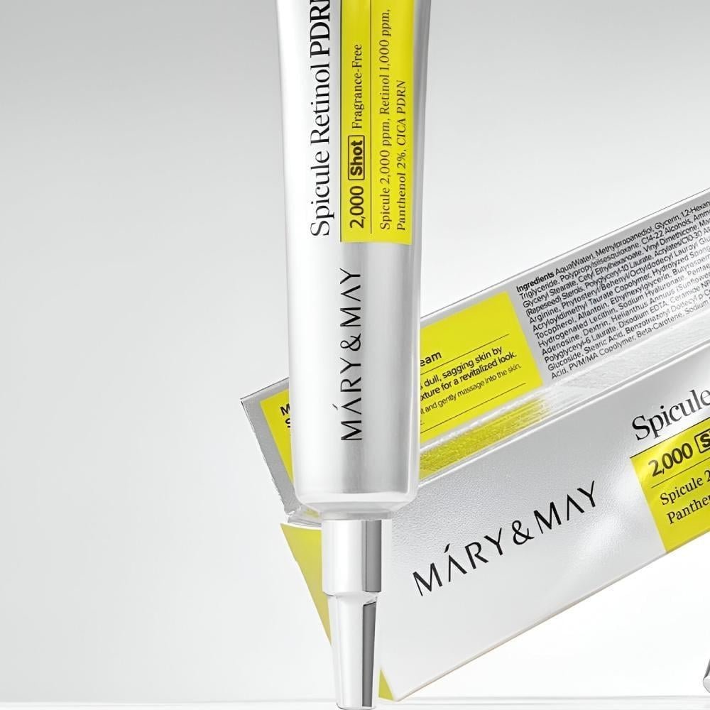 MÁRY & MAY Spicule Retinol PDRN CREAM 2000 SHOT Fragrance -Free