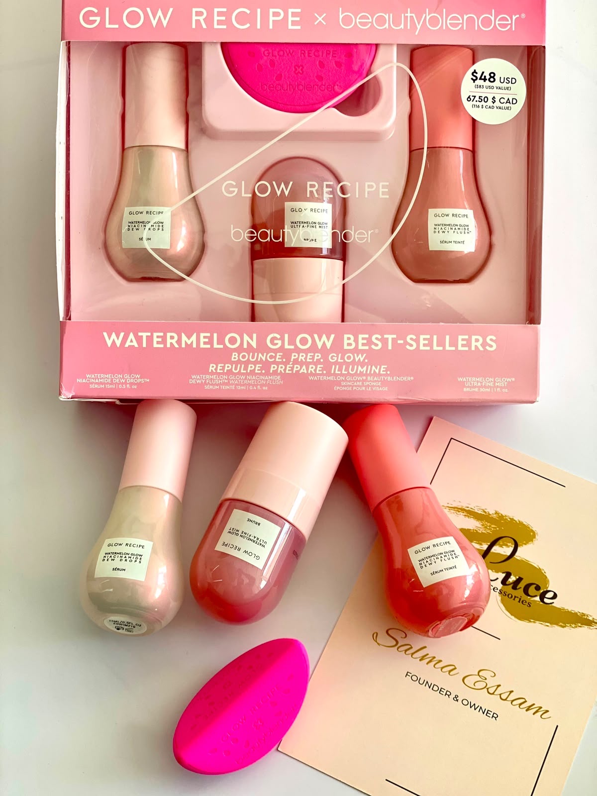 GLOW RECIPE×beauty blender