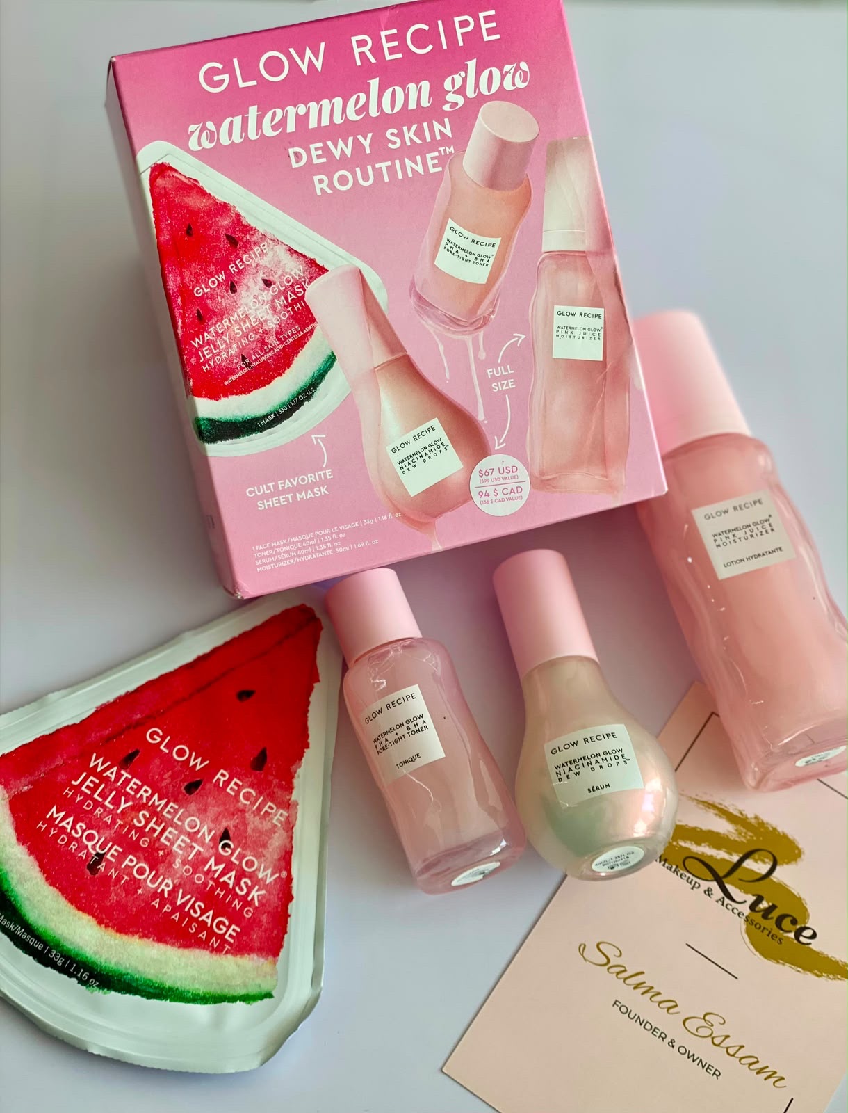 GLOW RECIPE WATERMELON GLOW DEWY SKIN ROUTINE