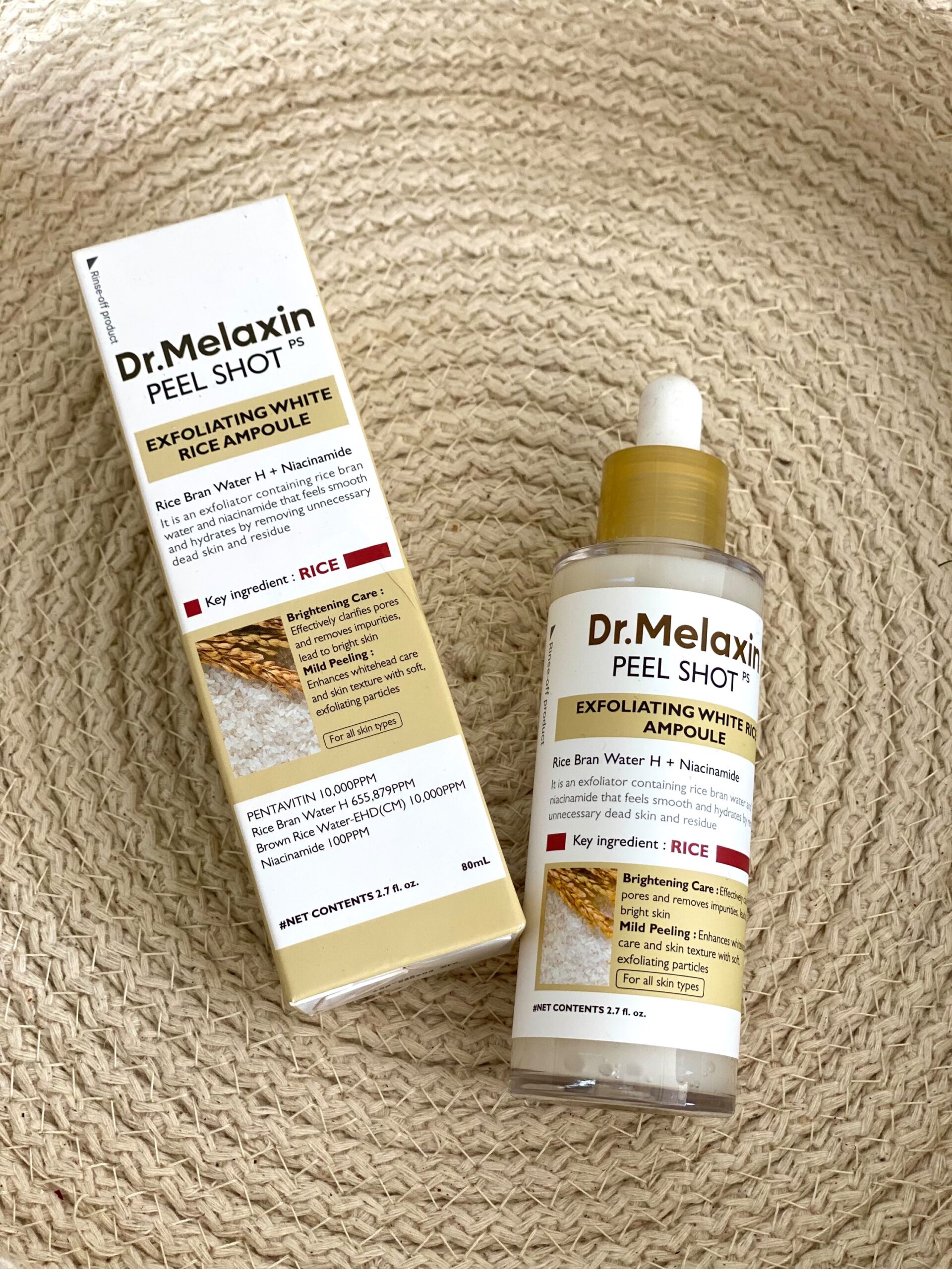 DR.Melaxin PEEL SHOT EXFOLIATING WHITE RICE AMPOULE