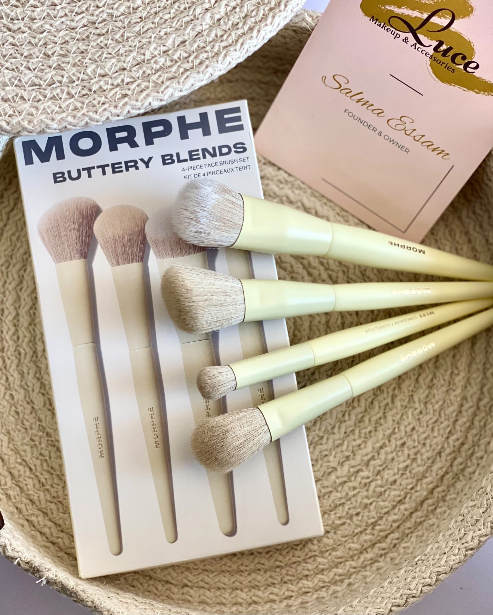 MORPHE BUTTERY BLENDS 4 piece face brush set kit de 4 pinceaux teint