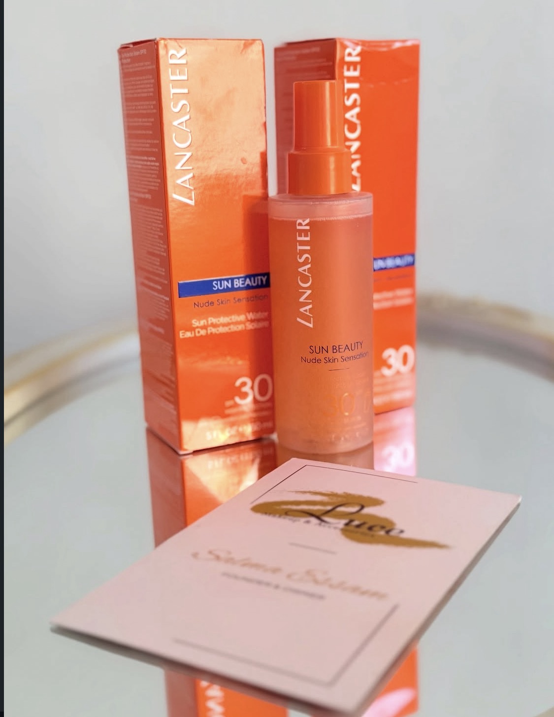LANCASTER SUN BEAUTY NUDE SKIN SENSATION SUN PROTECTIVE WATER SPF 30