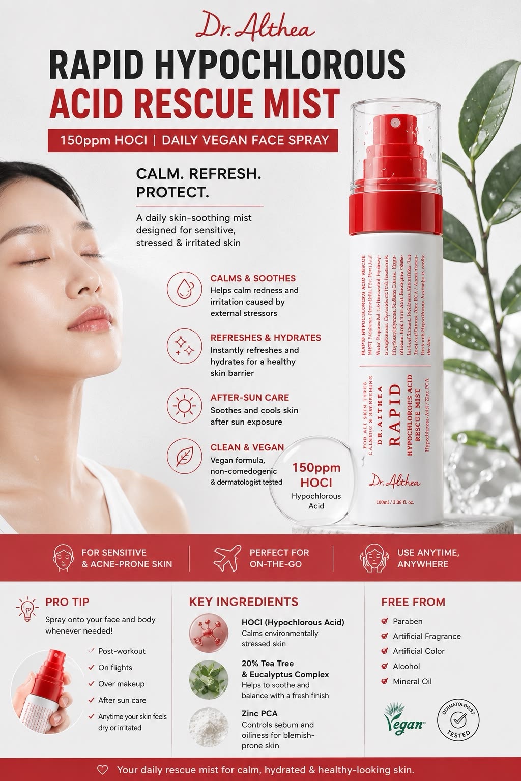 DR.ALTHEA RAPID HYPOCHLOROUS ACID RESCUE MIST - Image 2